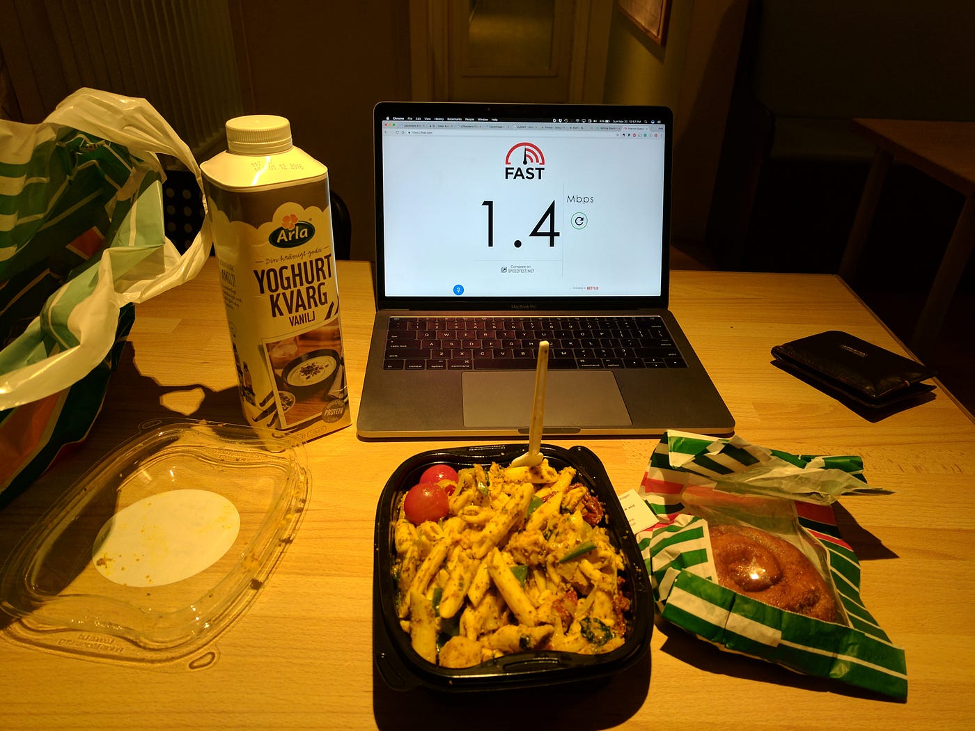 It was an interesting change of diet