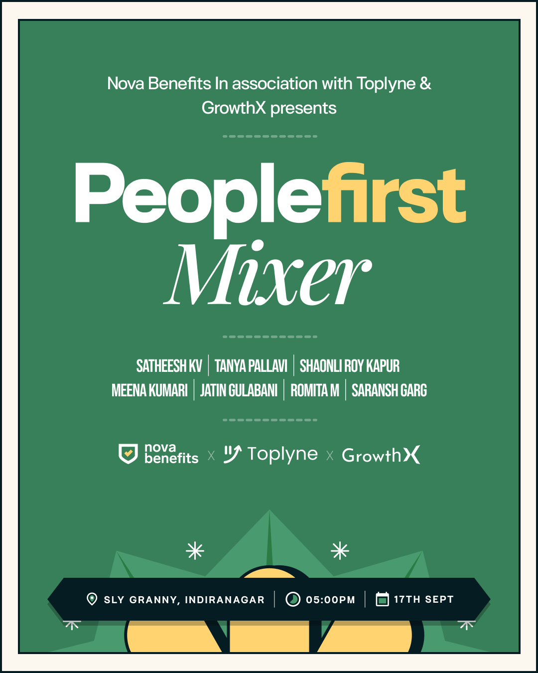 Promotional Posters for Nova Benefit's First IRL Event